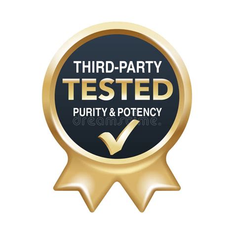 3rd party tested seal transparent background|3rd Party Tested Badge royalty.